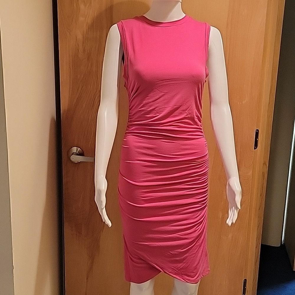 NWT Capella hot pink muscle tee dress